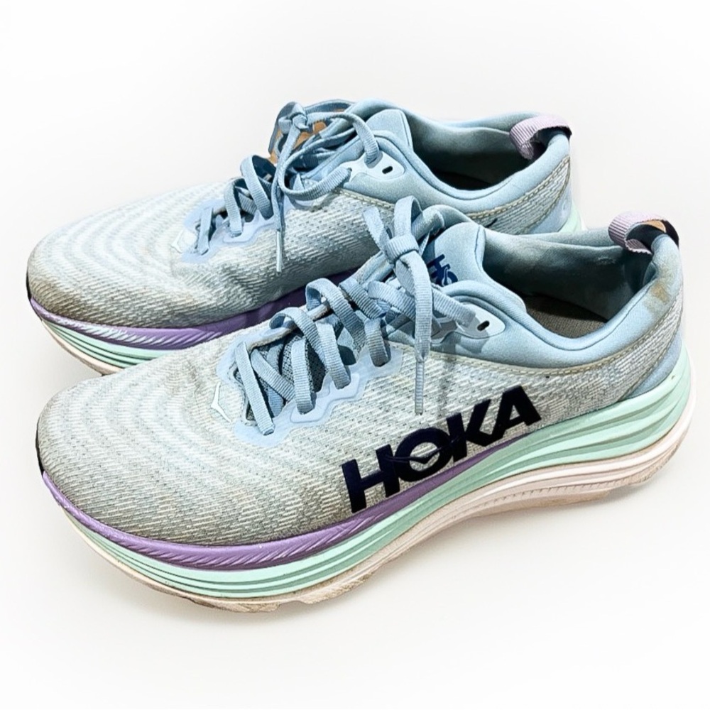 HOKA ONE Gaviota 5 Airy Blue Sneaker Womens Size 10